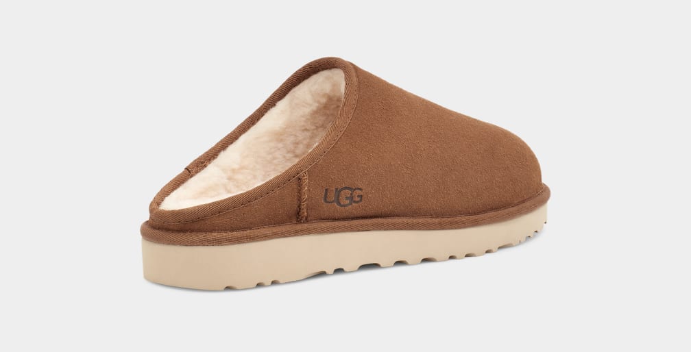 Pantuflas Ugg Classic Hombre Marrones | Argentina WHPZTGC-38