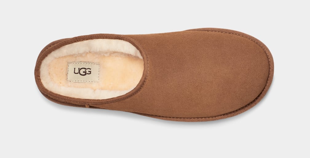 Pantuflas Ugg Classic Hombre Marrones | Argentina WHPZTGC-38