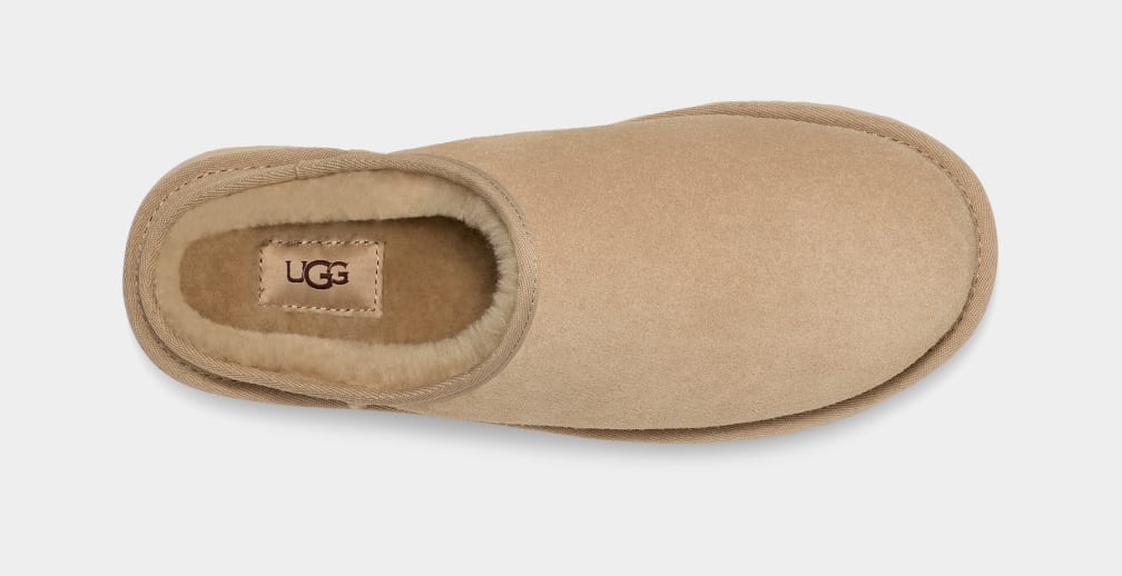 Pantuflas Ugg Classic Hombre Moutarde | Argentina QSEACIM-05