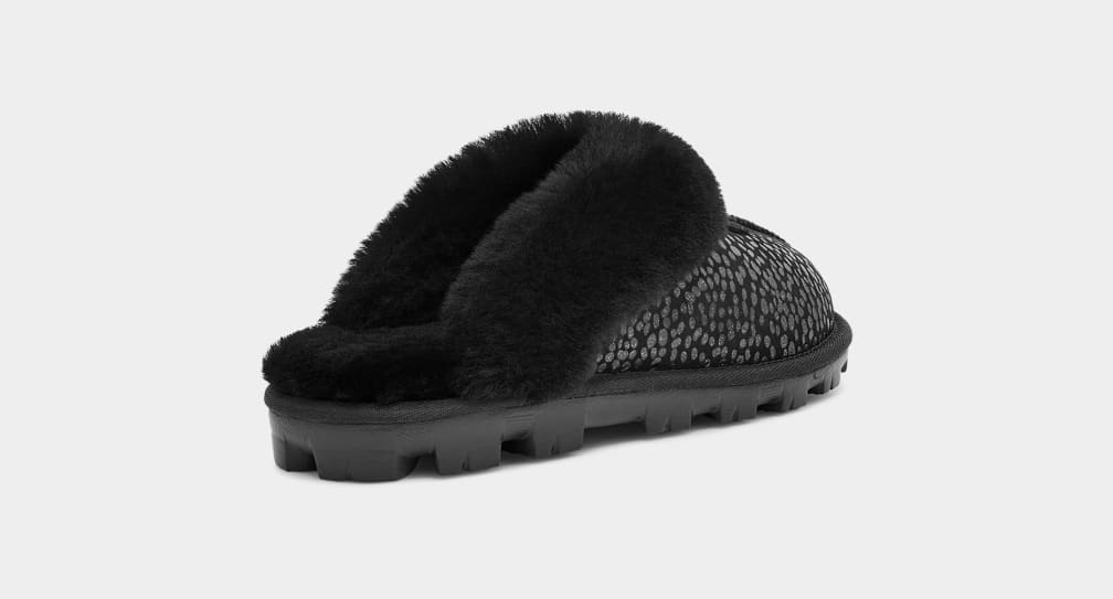 Pantuflas Ugg Coquette Sparkle Spots Mujer Negras | Argentina SFTOEWP-21