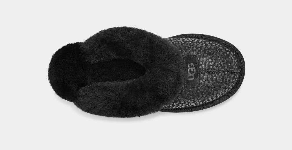 Pantuflas Ugg Coquette Sparkle Spots Mujer Negras | Argentina SFTOEWP-21