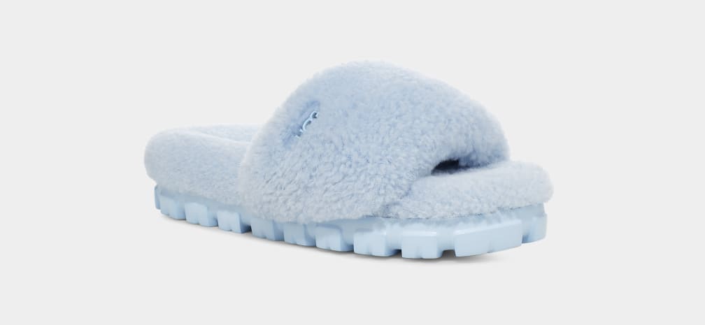 Pantuflas Ugg Cozetta Curly Mujer Azules | Argentina SMHOWUC-80