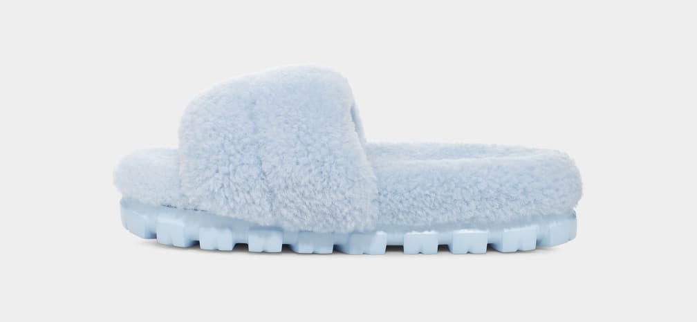 Pantuflas Ugg Cozetta Curly Mujer Azules | Argentina SMHOWUC-80