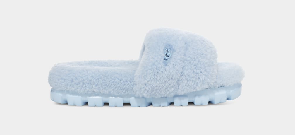 Pantuflas Ugg Cozetta Curly Mujer Azules | Argentina SMHOWUC-80