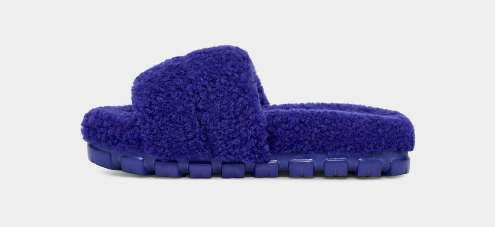 Pantuflas Ugg Cozetta Curly Mujer Azules | Argentina ACXNYFZ-84