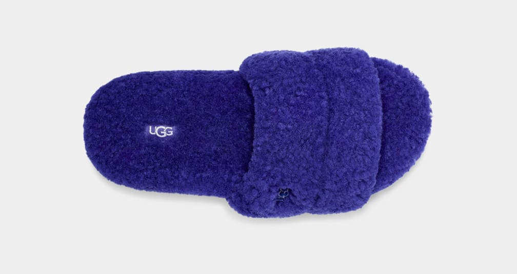 Pantuflas Ugg Cozetta Curly Mujer Azules | Argentina ACXNYFZ-84