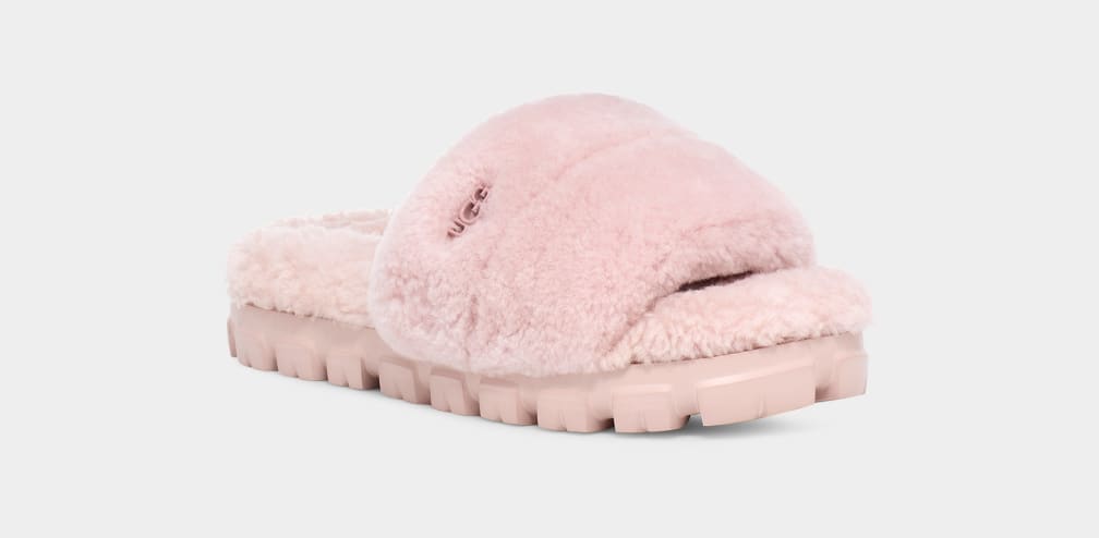 Pantuflas Ugg Cozetta Curly Mujer Rosas | Argentina IXSTMUL-35