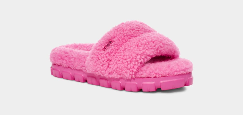 Pantuflas Ugg Cozetta Curly Mujer Rosas | Argentina VIOGMXW-27