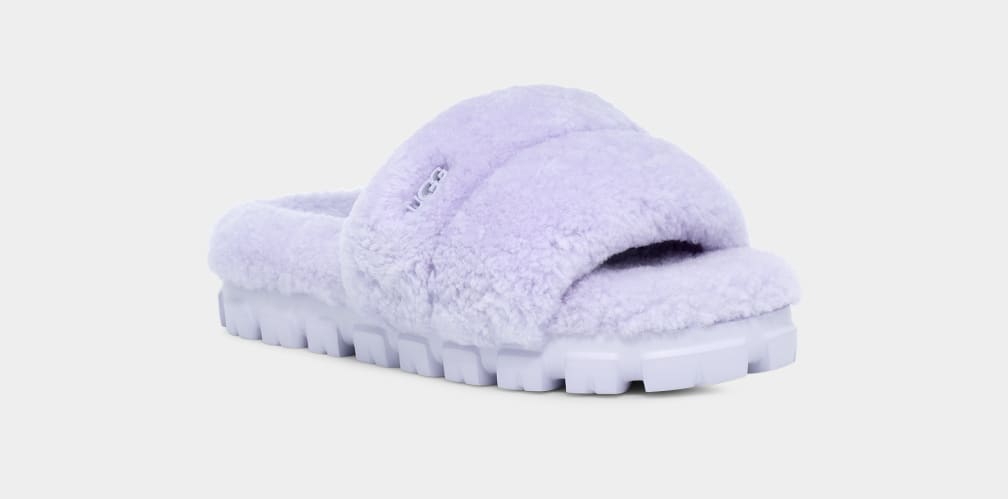 Pantuflas Ugg Cozetta Curly Mujer Verde Oliva | Argentina CBYPVOF-43