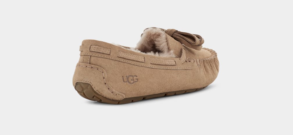 Pantuflas Ugg Dakota Bling Bow Mujer Marrones | Argentina QDXMYNA-13