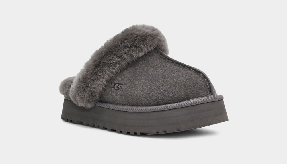 Pantuflas Ugg Disquette Mujer Gris | Argentina MSGRLHX-71