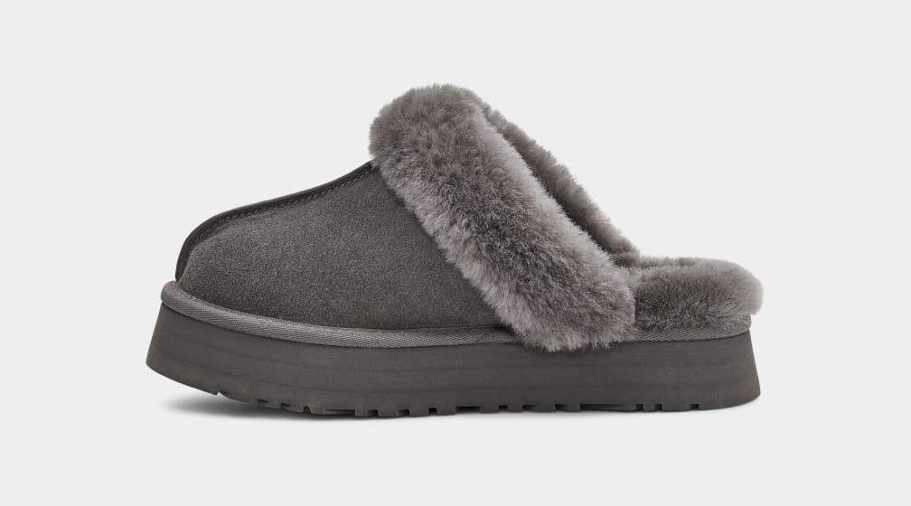 Pantuflas Ugg Disquette Mujer Gris | Argentina MSGRLHX-71