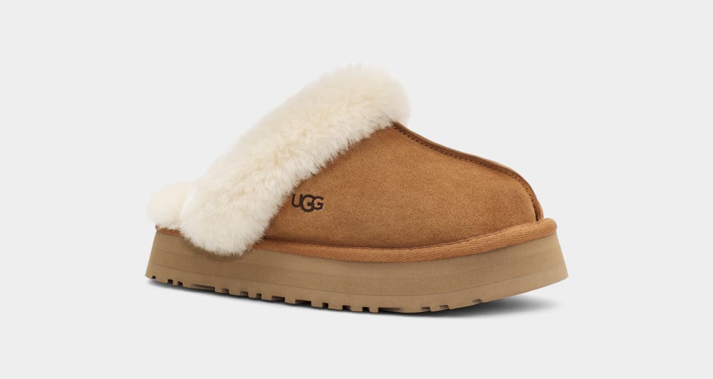 Pantuflas Ugg Disquette Mujer Marrones | Argentina JRNUIMW-15