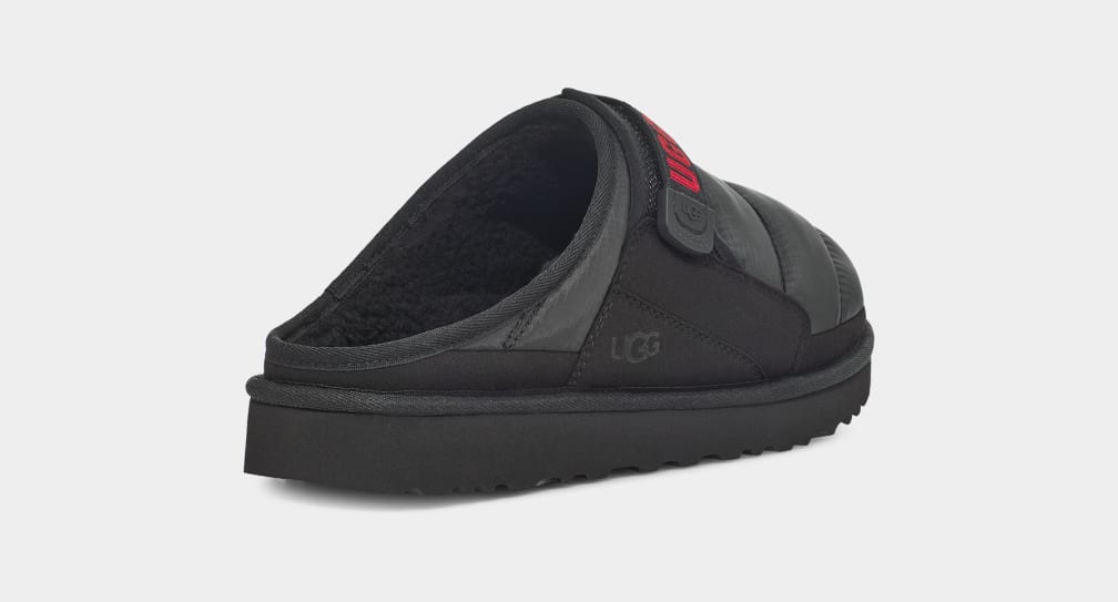 Pantuflas Ugg Dune LTA Hombre Negras Rojas | Argentina VZGWKFI-43