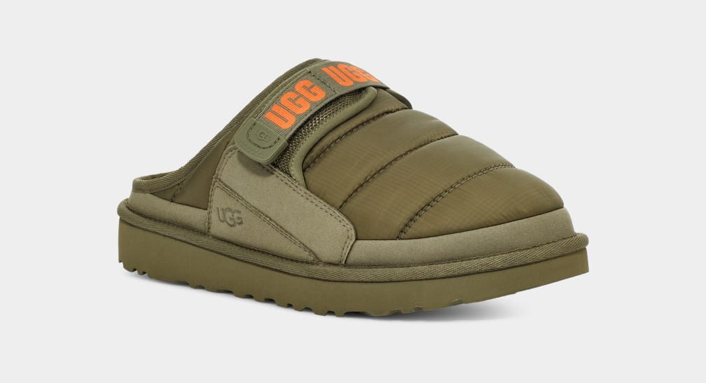 Pantuflas Ugg Dune LTA Hombre Verde Naranjas | Argentina GJLECKZ-69