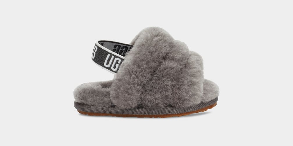 Pantuflas Ugg Fluff Yeah And Lovey Niños Gris | Argentina AJWEBMN-71