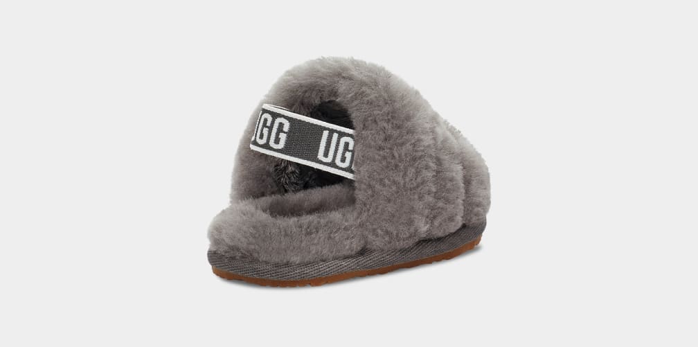 Pantuflas Ugg Fluff Yeah And Lovey Niños Gris | Argentina AJWEBMN-71