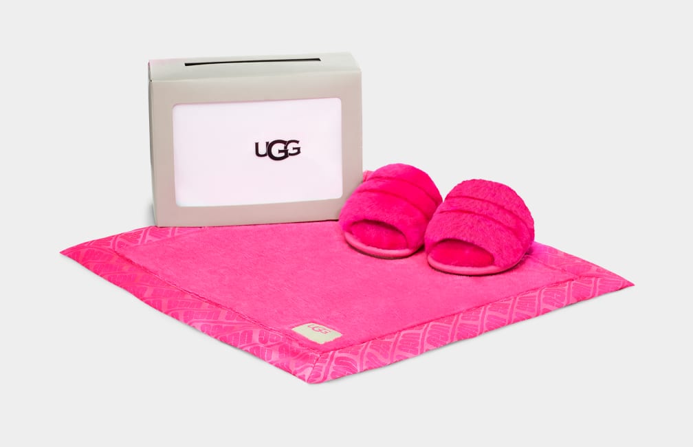 Pantuflas Ugg Fluff Yeah And Lovey Niños Rosas | Argentina ENQTLSU-50