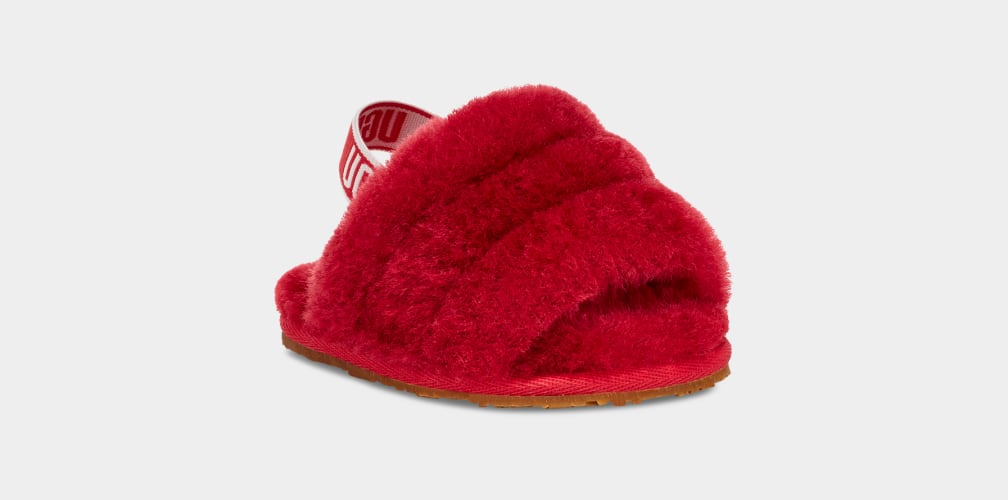 Pantuflas Ugg Fluff Yeah And Lovey Niños Rojas | Argentina SALUVYP-24