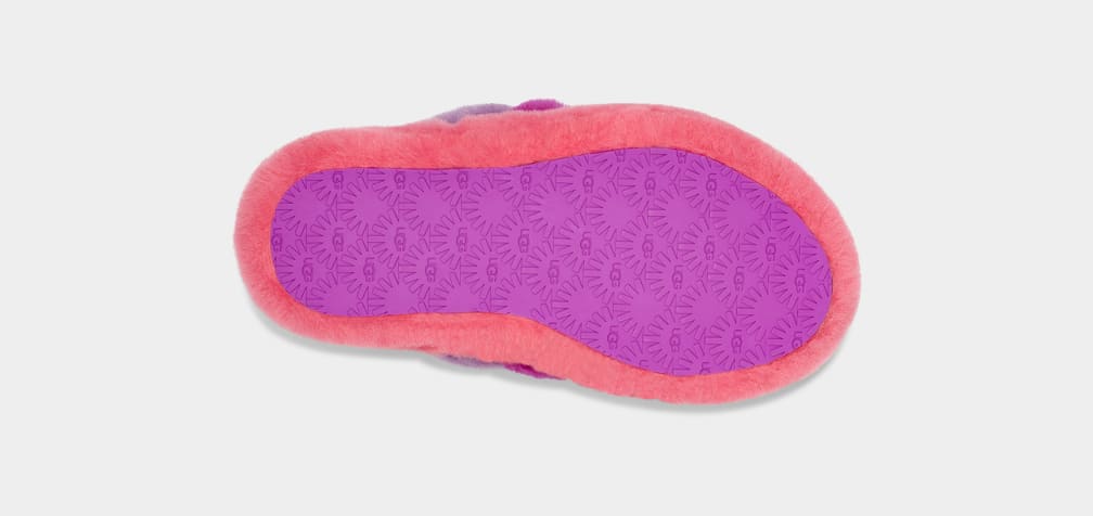 Pantuflas Ugg Fluff Yeah Multi Niños Rosas Moradas Multicolor | Argentina PBOQTJG-94