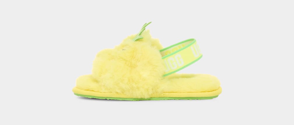 Pantuflas Ugg Fluff Yeah Pineapple Stuffie Niños Amarillo | Argentina SDTOQXW-64