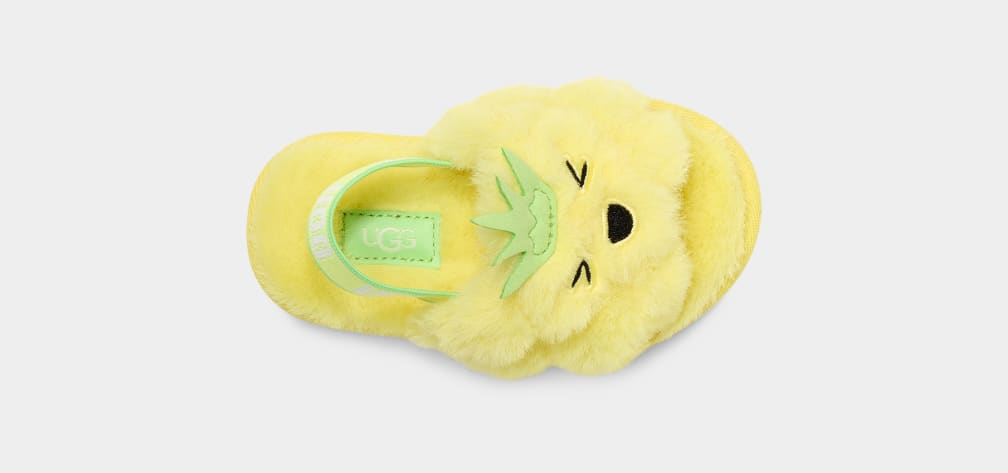 Pantuflas Ugg Fluff Yeah Pineapple Stuffie Niños Amarillo | Argentina SDTOQXW-64