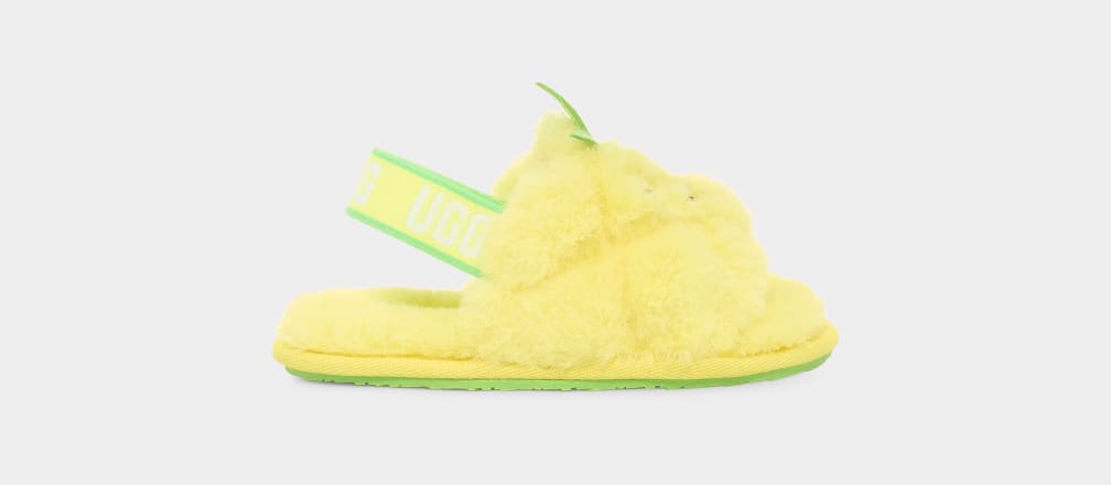 Pantuflas Ugg Fluff Yeah Pineapple Stuffie Niños Amarillo | Argentina SDTOQXW-64