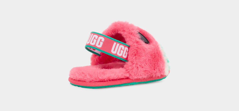 Pantuflas Ugg Fluff Yeah Watermelon Stuffie Niños Rosas | Argentina QRFGJOL-59