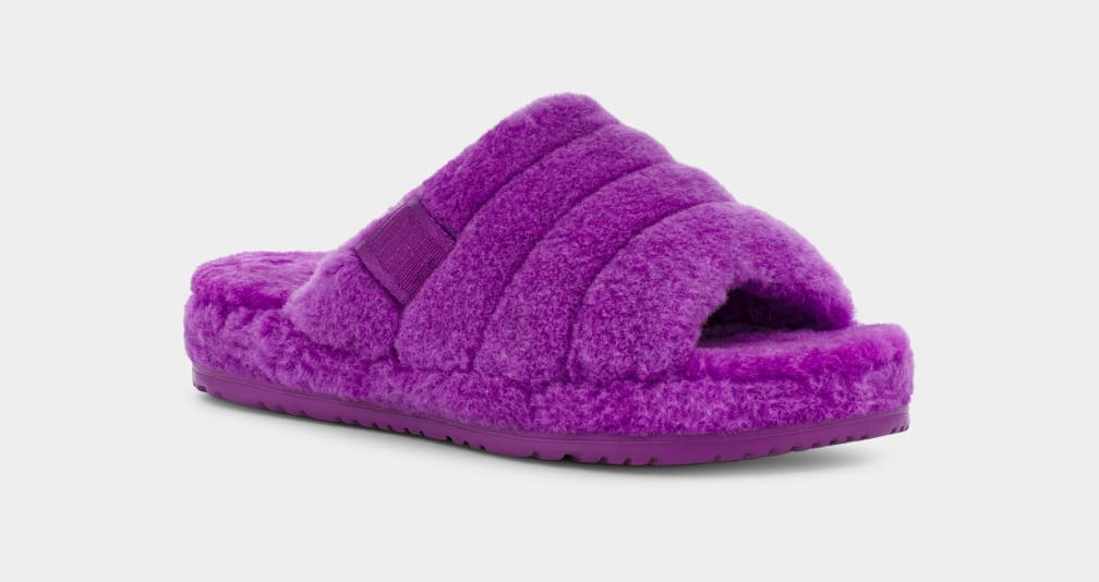 Pantuflas Ugg Fluff You Hombre Moradas Azules | Argentina NLSVQKE-01