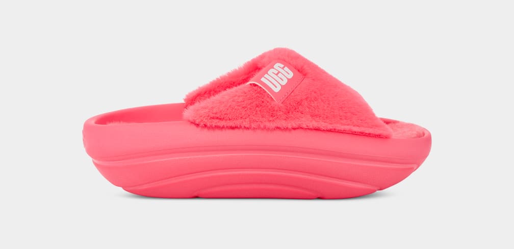 Pantuflas Ugg FoamOplush Mujer Coral | Argentina ZMYBTPV-24