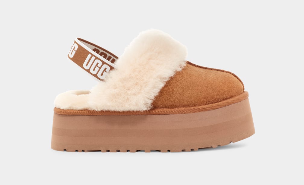 Pantuflas Ugg Funkette Mujer Marrones | Argentina AVRPEIF-93