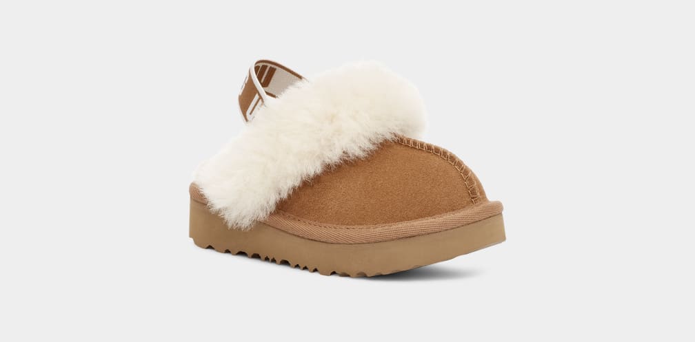 Pantuflas Ugg Funkette Niños Marrones | Argentina MOLPCYW-09