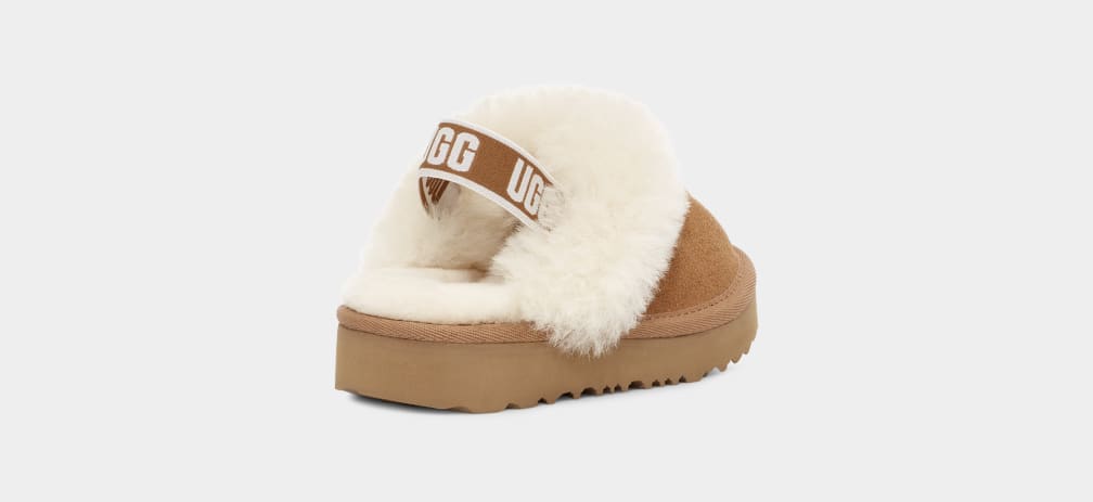 Pantuflas Ugg Funkette Niños Marrones | Argentina MOLPCYW-09