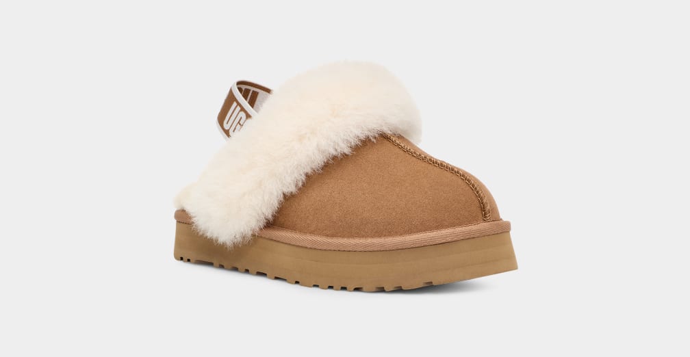 Pantuflas Ugg Funkette Niños Marrones | Argentina YPUEWAH-92