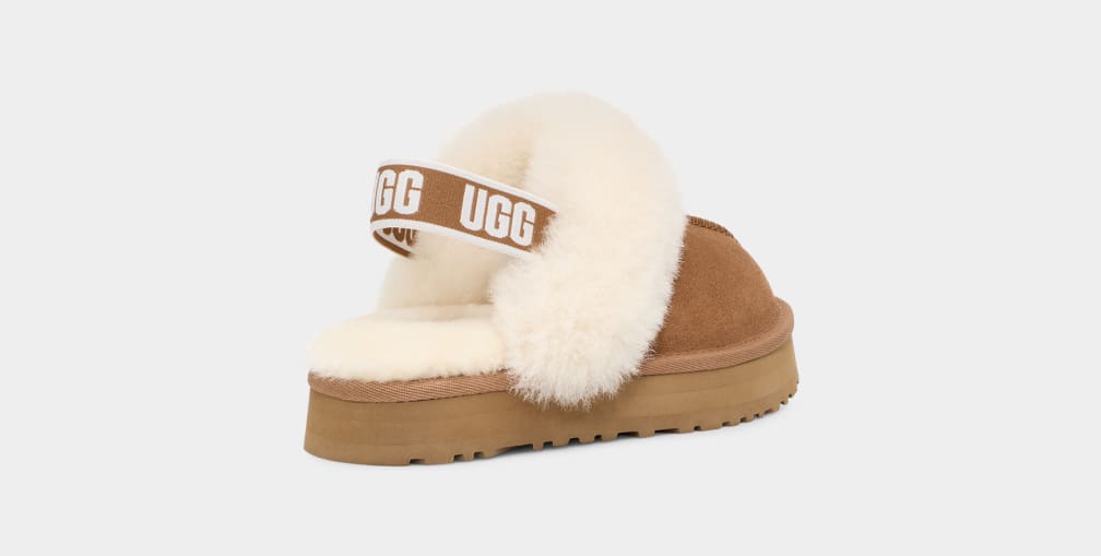 Pantuflas Ugg Funkette Niños Marrones | Argentina YPUEWAH-92