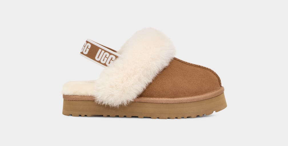 Pantuflas Ugg Funkette Niños Marrones | Argentina YPUEWAH-92