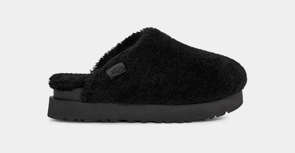 Pantuflas Ugg Fuzz Sugar Mujer Negras | Argentina FIVHBDG-27