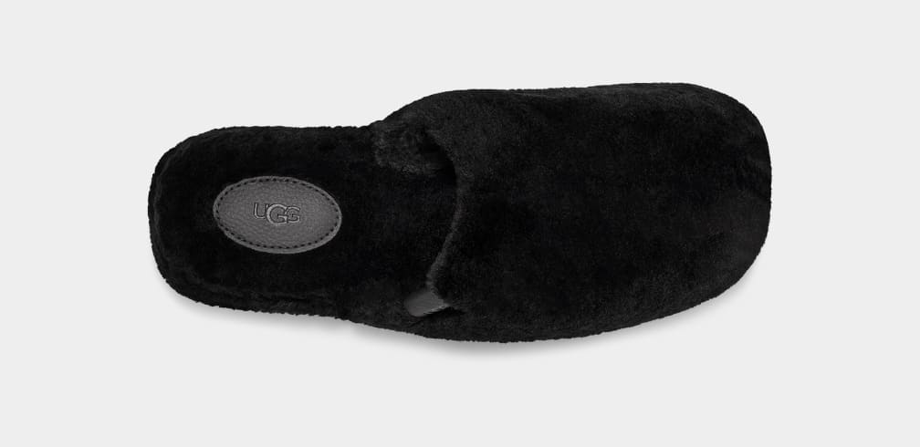 Pantuflas Ugg Fuzz Sugar Mujer Negras | Argentina HBJYIEM-94