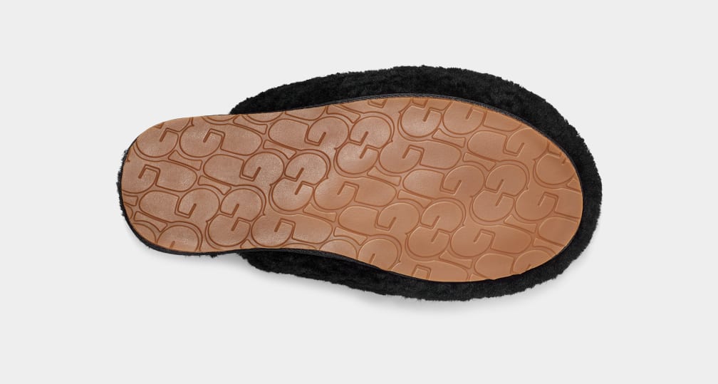 Pantuflas Ugg Maxi Curly Mujer Negras | Argentina LQCHZFM-87