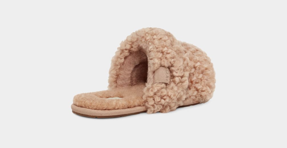 Pantuflas Ugg Maxi Curly Scuffetta Mujer Marrones | Argentina RUVKEJQ-27