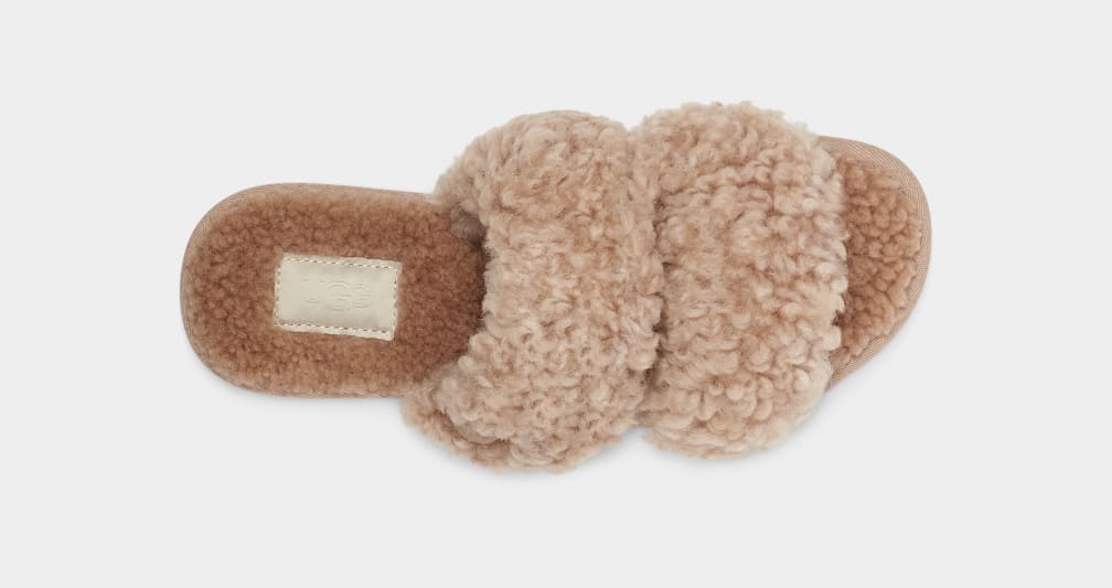 Pantuflas Ugg Maxi Curly Scuffetta Mujer Marrones | Argentina RUVKEJQ-27