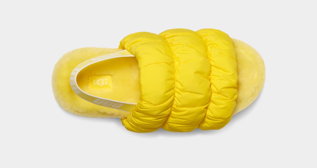 Pantuflas Ugg Scrunchita Mujer Amarillo | Argentina GEAWXVI-59