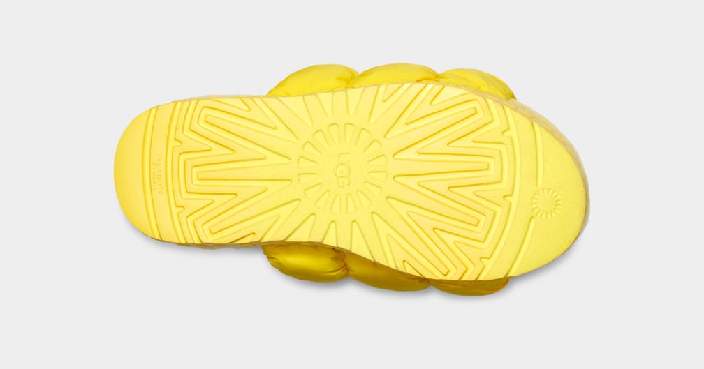 Pantuflas Ugg Scrunchita Mujer Amarillo | Argentina GEAWXVI-59