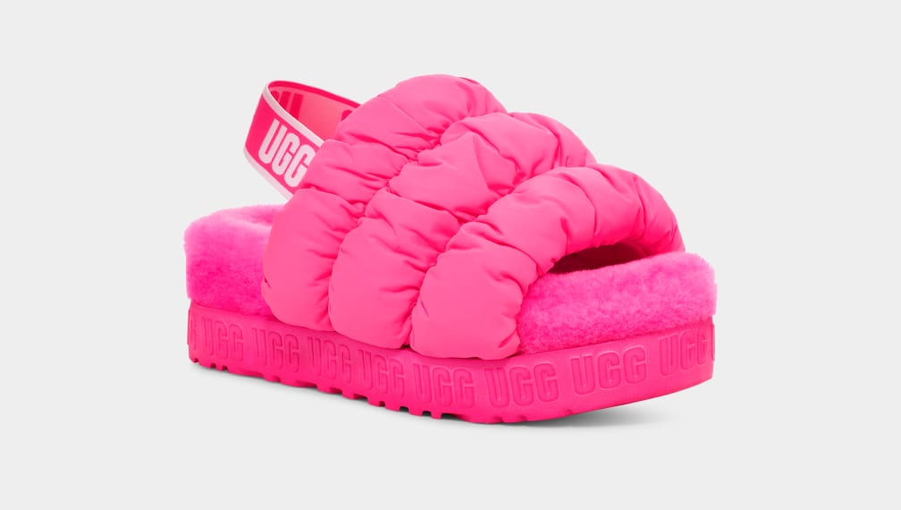 Pantuflas Ugg Scrunchita Mujer Rosas | Argentina LHJWEXD-51