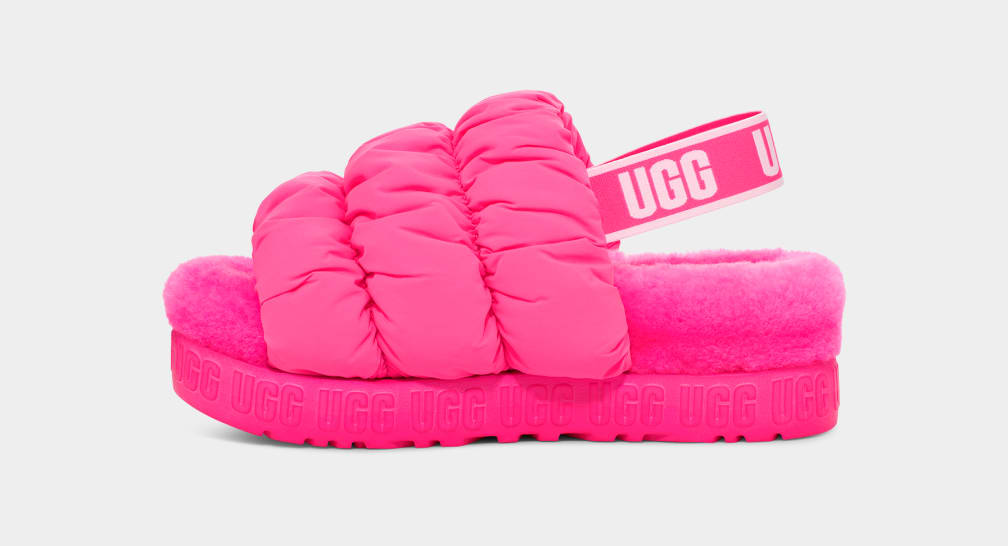 Pantuflas Ugg Scrunchita Mujer Rosas | Argentina LHJWEXD-51