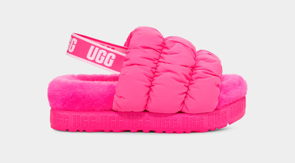 Pantuflas Ugg Scrunchita Mujer Rosas | Argentina LHJWEXD-51