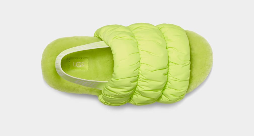 Pantuflas Ugg Scrunchita Mujer Verde | Argentina APBKNFJ-31