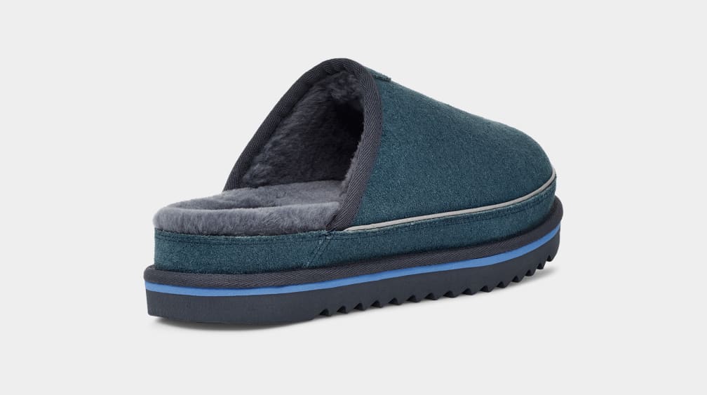 Pantuflas Ugg Scuff Cali Wave Hombre Azules | Argentina CJKXTQV-31