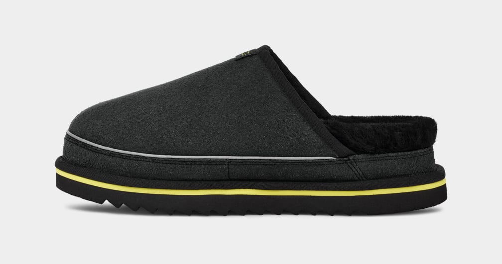 Pantuflas Ugg Scuff Cali Wave Hombre Negras | Argentina IJSKRBQ-40