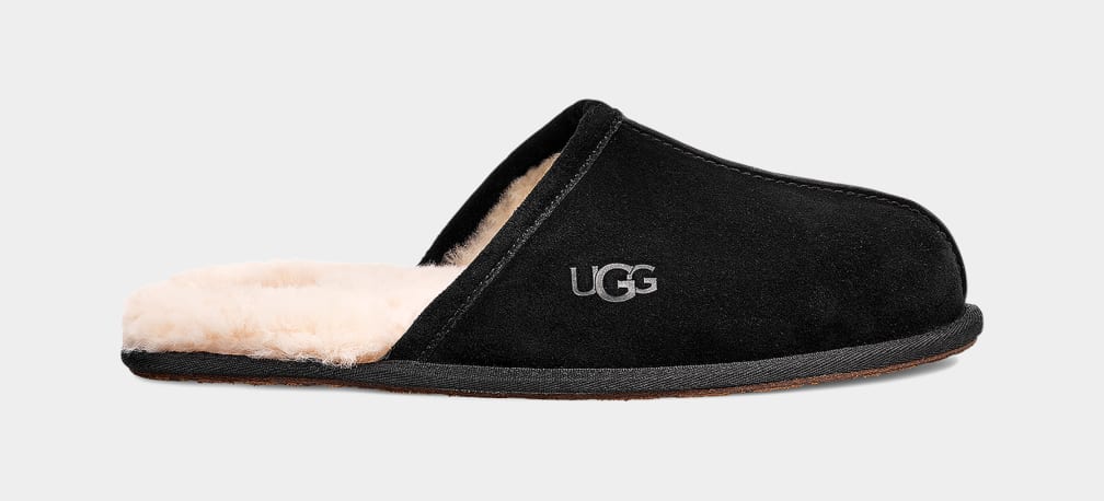 Pantuflas Ugg Scuff Hombre Negras | Argentina JCMUGWS-42